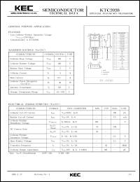 KTC2028 datasheet: NPN transistor for general purpose applications KTC2028