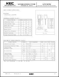 KTC8550 datasheet: NPN transistor for high current applications KTC8550