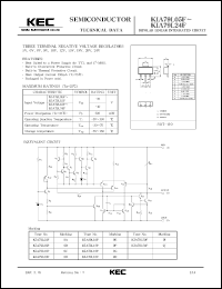 KIA79L05F datasheet: 5V, 150mA three-terminal negative voltage regulator KIA79L05F