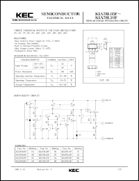 KIA78L18F datasheet: 18V, 150mA (max) three terminal positive voltage regulator KIA78L18F