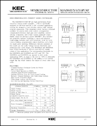 KIA3843AP datasheet: High performance current mode controller KIA3843AP