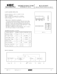 KIA4210SV datasheet: Lamp driver indicator KIA4210SV