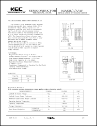 KIA431 datasheet: Programmable precision reference KIA431