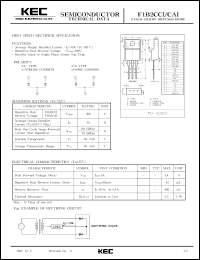 F1B2CCI datasheet: Silicon diode stack (common cathode) for high speed rectifier applications F1B2CCI