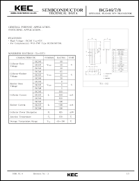 BC548 datasheet: NPN transistor for general purpose and switching applications BC548