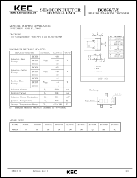 BC858C datasheet: PNP transistor for general purpose and switching applications BC858C