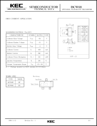 BCW68G datasheet: PNP transistor for high current applications BCW68G