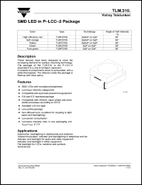 TLMH3100 datasheet: High-eff. red (635 nm) SMD LED TLMH3100