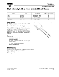 TLHK5102 datasheet: Standard Red(643nm) LED TLHK5102