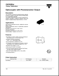 CNY65EXI datasheet: Opto isolator for safety application CNY65EXI