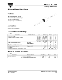 BYX83 datasheet: Standard recovery rectifier for general purpose applications for power conversion BYX83