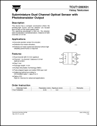 TCUT1200X01 datasheet: Transmissive optical sensor TCUT1200X01