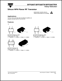 BFP280T datasheet: NPN small signal RF transistor BFP280T