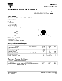 BFR96T datasheet: NPN small signal RF transistor BFR96T