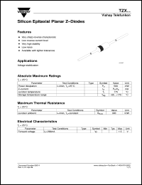 TZX2V4 datasheet: 2.3V zener diode TZX2V4