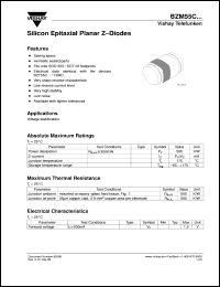 BZM55C2V7 datasheet: 2.7V zener diode BZM55C2V7