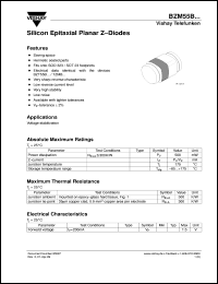 BZM55B3V3 datasheet: 3.3V zener diode BZM55B3V3