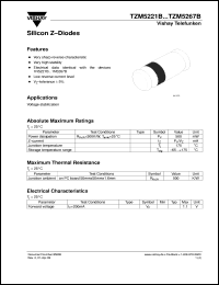 TZM5224B datasheet: 2.8V zener diode TZM5224B