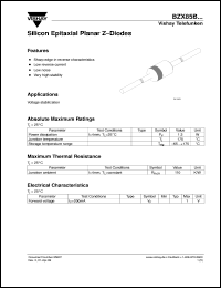 BZX85B3V0 datasheet: 3.0V, 1W zener diode BZX85B3V0