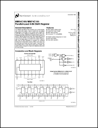 MM54C165J-MIL datasheet: Parallel-Load 8-Bit Shift Register MM54C165J-MIL