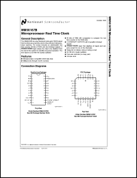 MM58167BN-T datasheet: Microprocessor Real Time Clock MM58167BN-T