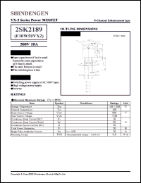 2SK2189 datasheet: N-channel high-speed switching MOSFET transistor 2SK2189