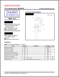 2SK3012 datasheet: N-channel high-speed switching MOSFET transistor 2SK3012