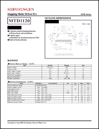MTD1120 datasheet: Stepper motor driver MTD1120