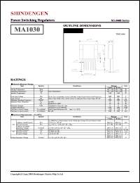 MA1030 datasheet: Power switching regulator MA1030