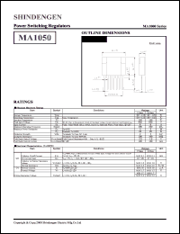 MA1050 datasheet: Power switching regulator MA1050