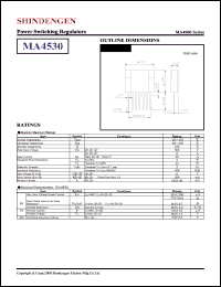 MA4530 datasheet: Power switching regulator MA4530