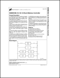 NSBMC096VF-25 datasheet: Burst Memory Controller NSBMC096VF-25