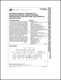 PC87303-IAT/VUL datasheet: SuperI/O Sidewinder Lite Floppy Disk, Keyboard Controller, Real-Time Clock, Dual UARTS, IEEE1284 Parallel Port, and IDE [Not recommended for new designs] PC87303-IAT/VUL