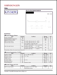 K1V34(W) datasheet: Sidac (Bi-directional thyristor) K1V34(W)