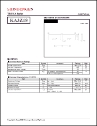 KA3Z18 datasheet: Transient surge suppressors KA3Z18