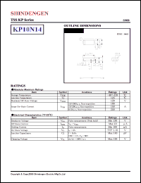 KP10N14 datasheet: Transient surge suppressors KP10N14