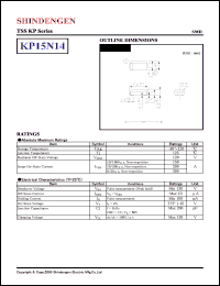 KP15N14 datasheet: Transient surge suppressors KP15N14