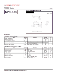KP8LU07 datasheet: Transient surge suppressors KP8LU07