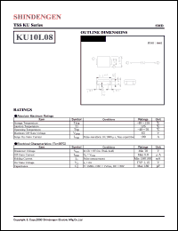 KU10L08 datasheet: Transient surge suppressors KU10L08