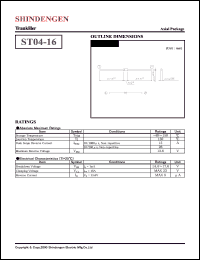 ST04-16 datasheet: Surge protector trankiller ST04-16
