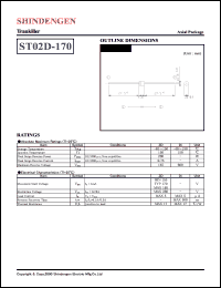 ST02D-170 datasheet: Surge protector trankiller ST02D-170
