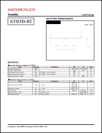 ST03D-82 datasheet: Surge protector trankiller ST03D-82