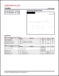 ST03D-170 datasheet: Surge protector trankiller ST03D-170