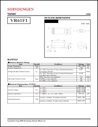 VR-61F1 datasheet: Surge protector varistor VR-61F1