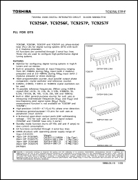 TC9257F datasheet: PLL for DTS TC9257F