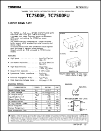 TC7S00F datasheet: 2 input nand gate TC7S00F