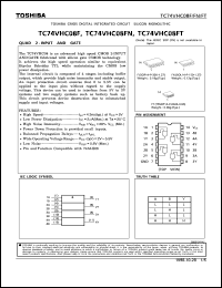 TC74VHC08F datasheet: Quad 2 input and gate TC74VHC08F
