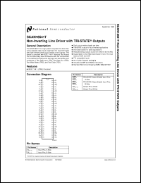 SCAN18541TMDA datasheet: Non-Inverting Line Driver with TRI-STATE Outputs SCAN18541TMDA