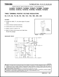 TA7808S datasheet: 8V three terminal positive voltage regulator TA7808S
