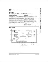 TP11362AN datasheet: Quad Adaptive Differential PCM Processor TP11362AN